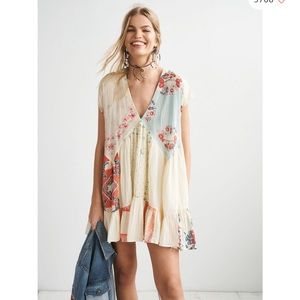 Free people mended with scarves mini dress